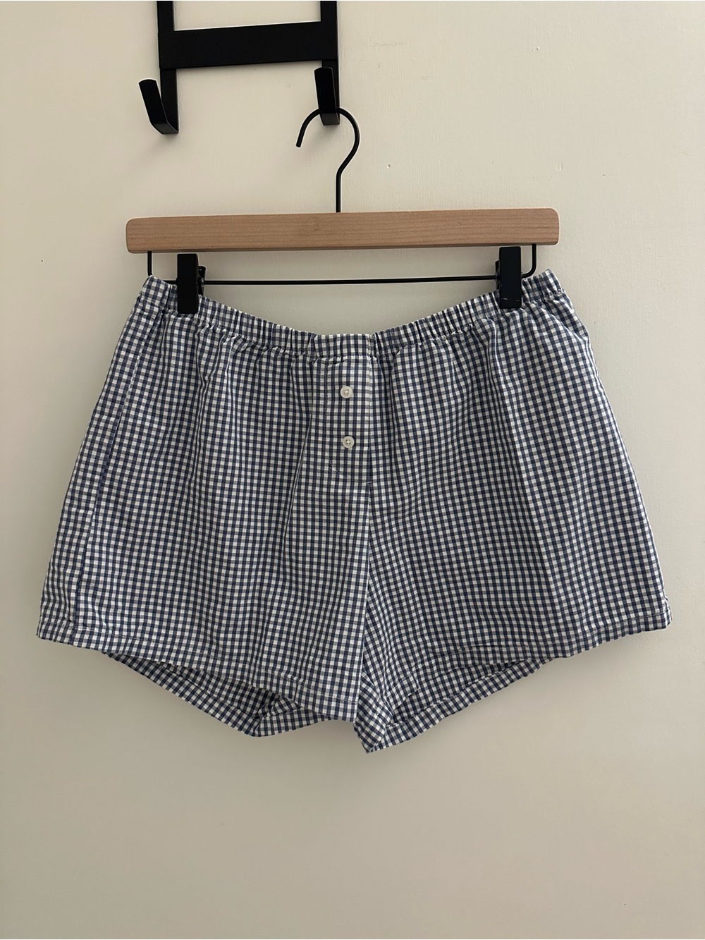 Brandy Melville Keira Long Gingham Boxer Shorts